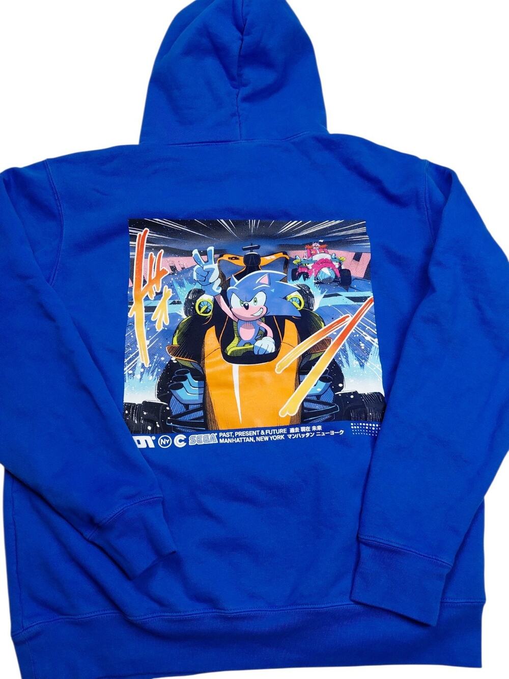 Hidden NY x Sega Sonic The Hedgehog Collab Pullover Hoodie Size Medium Rare